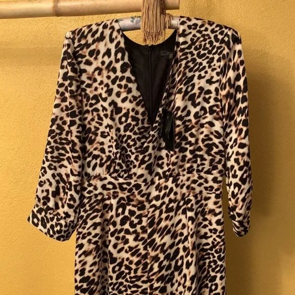 BCBG Leopard Print Jumpsuit, NWT, Size Medium - Picture 10 of 14